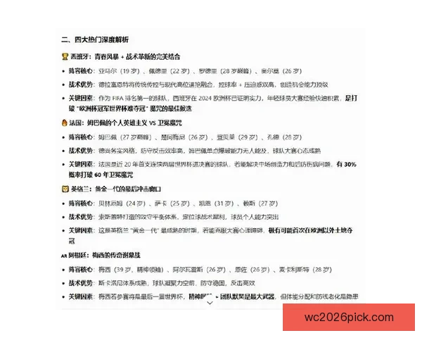 美加墨世界杯竞猜预测分析及各队表现前瞻